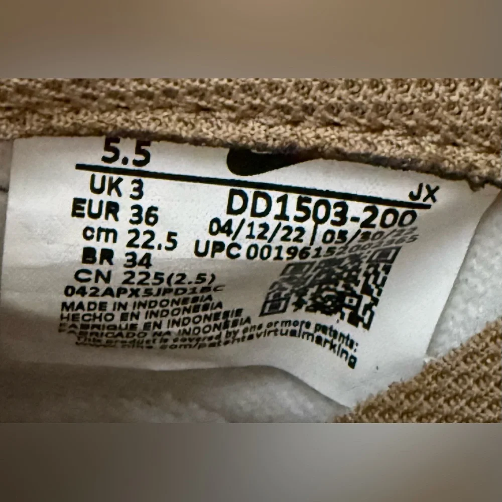 Nike Dunk Low Dark Driftwood DD1503-200 Womens Size‎ 5.5